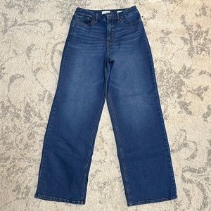 Sofia by Sofia Vergara Diana super hi-rise wide leg palazzo jeans, size 8S NWOT